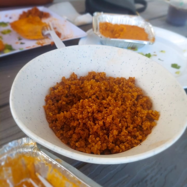 photo of Afro Vegana Suya, Puff Puff, Empanadas, Chop Life platter shared by @baldandvegan on  04 Oct 2023 - review