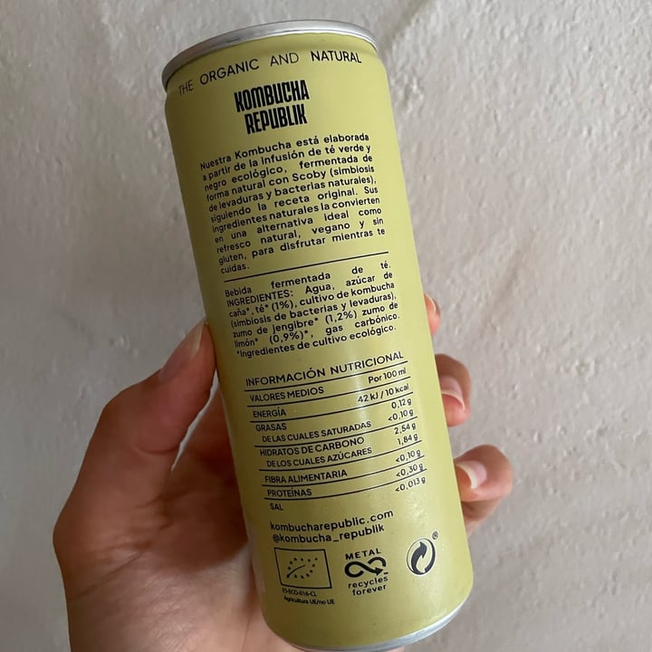 photo of Kombucha Republik Kombucha Jengibre Y Limón shared by @pauladelriver on  22 Aug 2025 - review