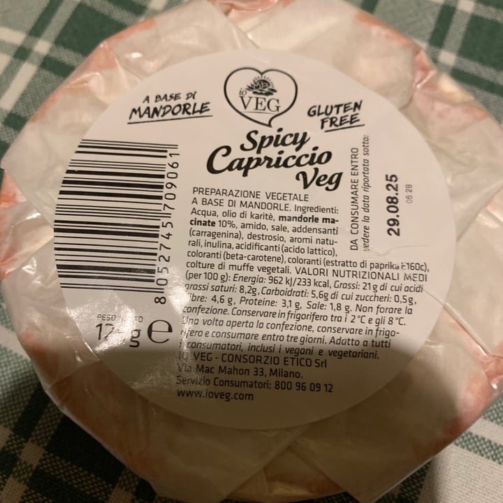 photo of IO VEG capriccio  spicy shared by @vitti on  25 Aug 2025 - review