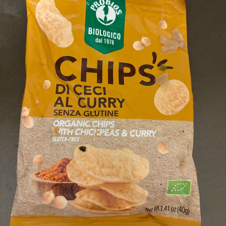 photo of Probios chips di ceci al curry shared by @rivarosastudio on  07 Oct 2023 - review