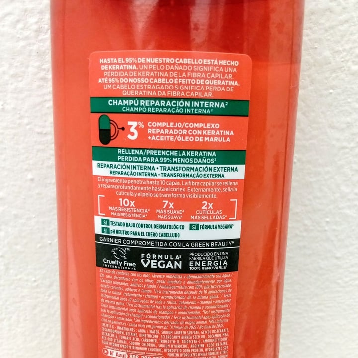 photo of Garnier Fructis Champú Adiós Daños shared by @troosti on  08 Jun 2024 - review