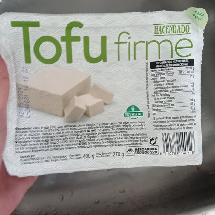 photo of Hacendado Tofu Firme shared by @nuriawashungry on  16 Apr 2024 - review
