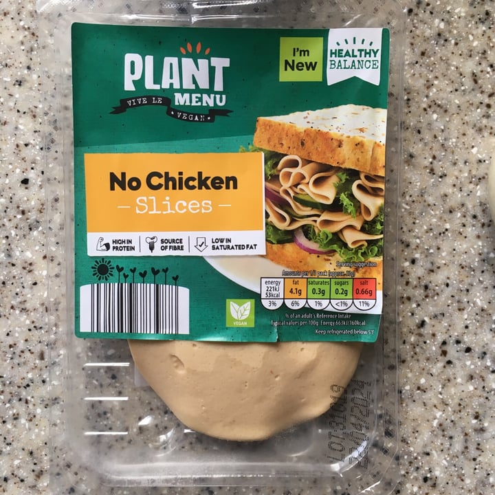 photo of Plant Menu no chicken slices shared by @salsedine on  25 Apr 2024 - review