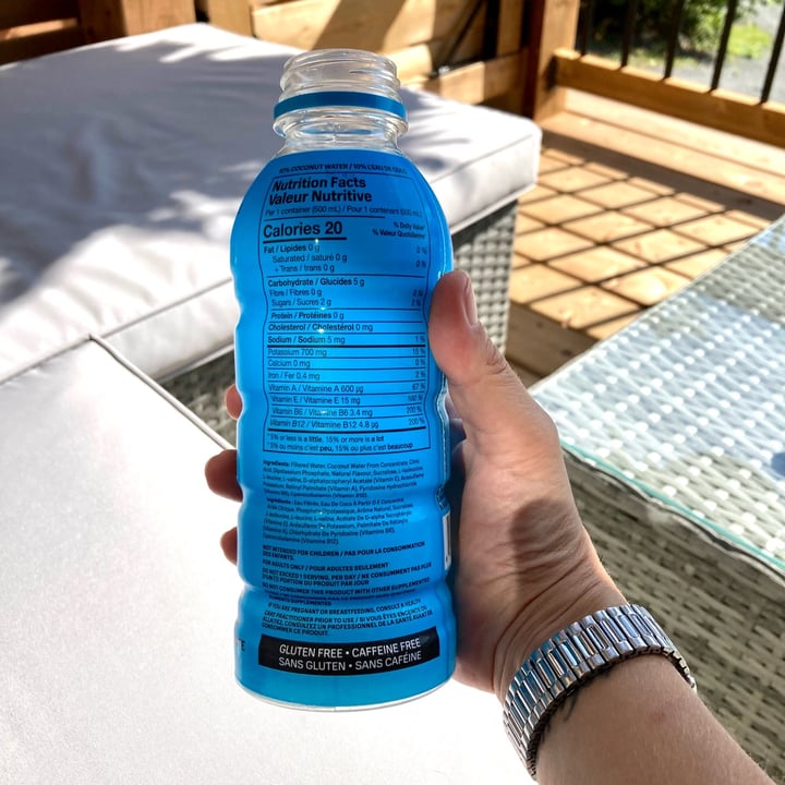 photo of Prime Blue raspberry hydration drink shared by @mikadog on  03 Sep 2023 - review