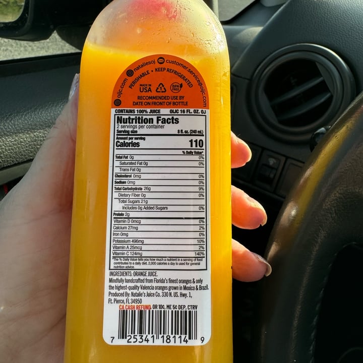 photo of Natalie’s Orange shared by @onehungryvegan on  19 Nov 2024 - review