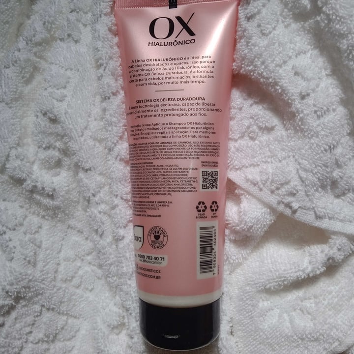 photo of Ox Shampoo Hialurônico shared by @ktita on  16 Jan 2024 - review