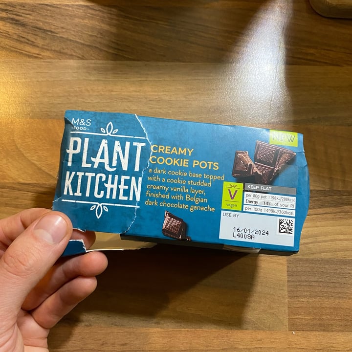 photo of Plant Kitchen (M&S) Creamy Cookie Pots shared by @jakeassimilate on  15 Jan 2024 - review