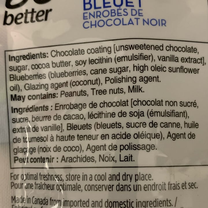 photo of Be better Dark Chocolate Covered Blueberries shared by @louisg on  24 Nov 2024 - review