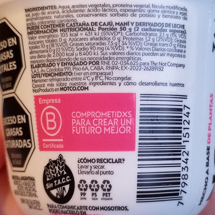 photo of Not Co Not Cream Cheese shared by @marmiau on  06 Oct 2024 - review