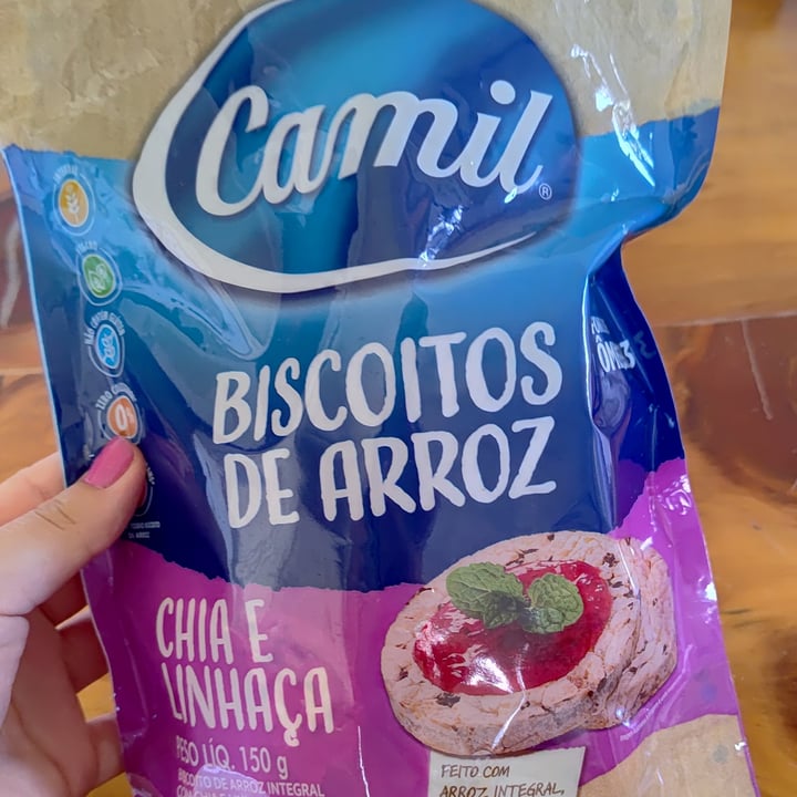 photo of Camil Biscoito De Arroz Sem Glúten Chia E Linhaça shared by @thaiszanchettin on  15 Jan 2025 - review