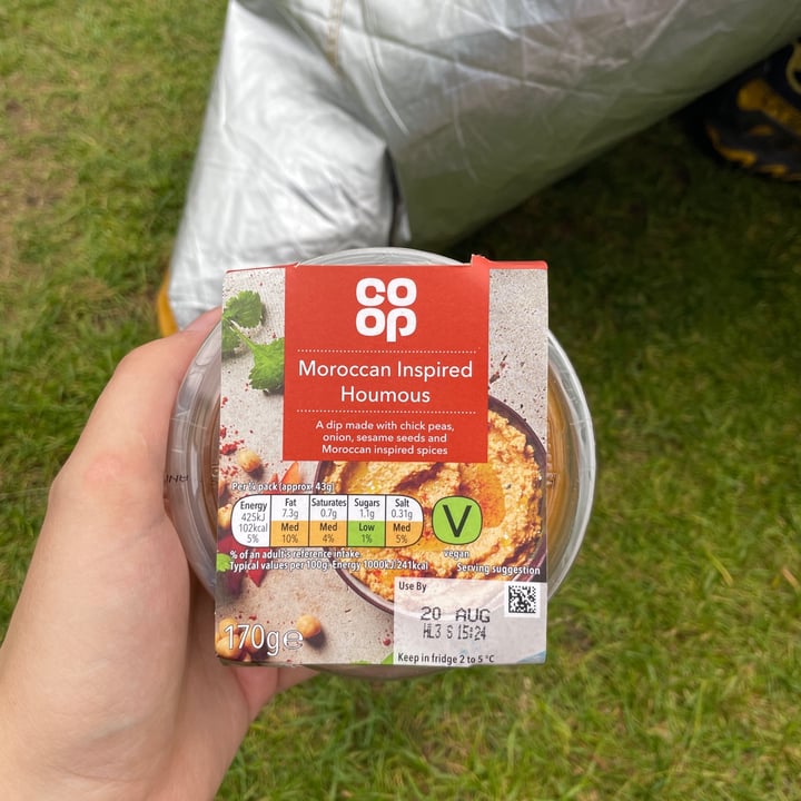 photo of co-op Moroccan Inspired Houmous shared by @eireenene on  20 Aug 2023 - review