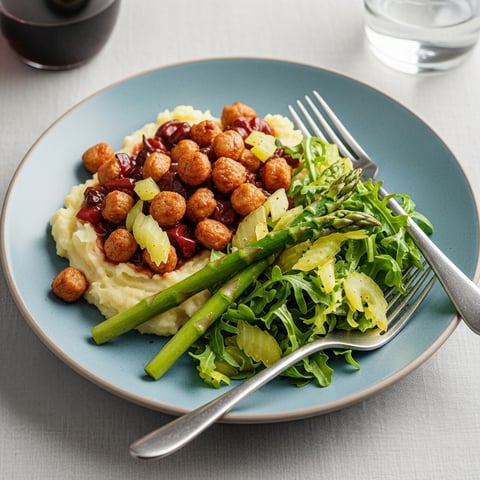 Fool-Proof Vegan 'Beef' & Red Wine Chunks with Creamy Celery Root Mash: An Impressive Plant-Based Meal