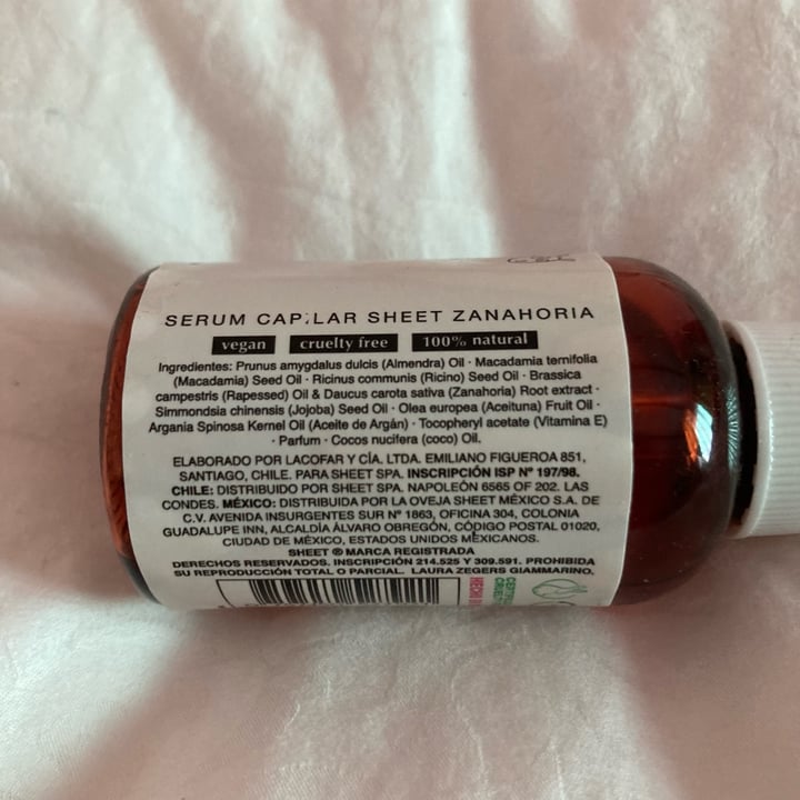 photo of SHEET! Serum zanahoria capilar shared by @rociiroo on  20 May 2024 - review