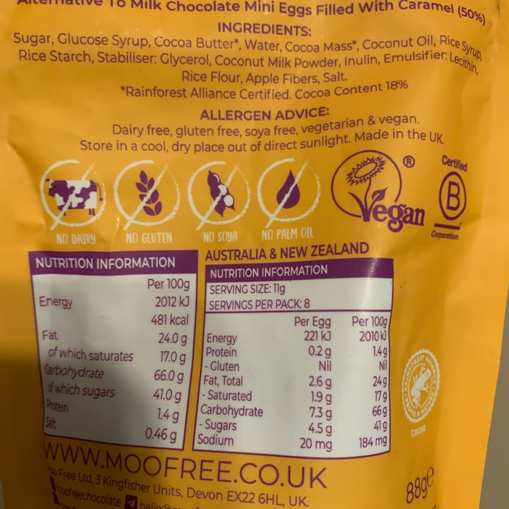 photo of Moo Free Caramel Mini Eggs shared by @onehungryvegan on  11 Apr 2024 - review