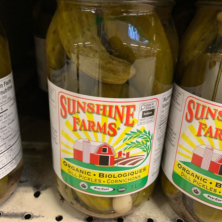 photo of Sunshine Farms Organice Dill Pickles shared by @vegoutvictoria on  21 Jun 2024 - review