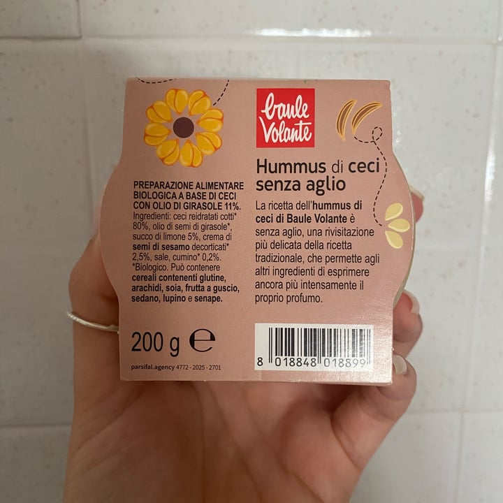 photo of Baule volante Hummus di ceci senza aglio shared by @nochmalbitte on  25 Jul 2025 - review