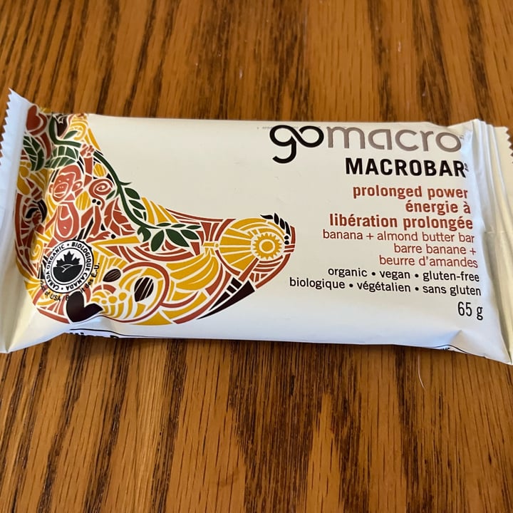 photo of GoMacro Prolonged Power Banana Almond Butter shared by @ecoveg on  19 Aug 2023 - review