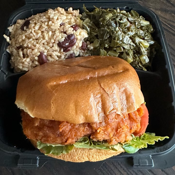 photo of A Peace of Soul Vegan Kitchen (formerly Lamb's Bread Vegan Cafe) Nashville Hot ChiKn shared by @vegan4thecritters on  23 Jun 2025 - review