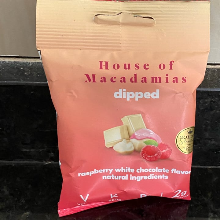 photo of House of macadamias raspberry white chocolate coated macadamias shared by @saveg on  28 Nov 2023 - review