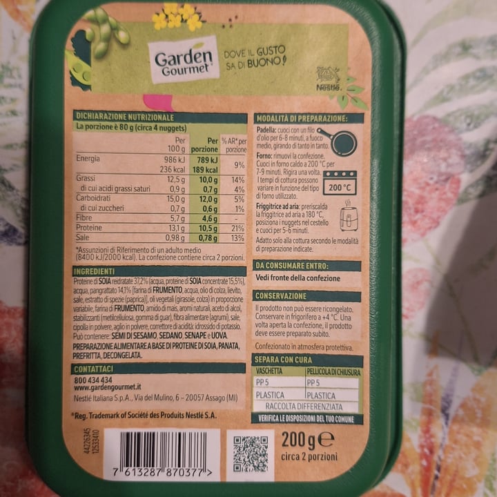 photo of Garden Gourmet Nuggets di soia shared by @meryveg on  21 May 2024 - review
