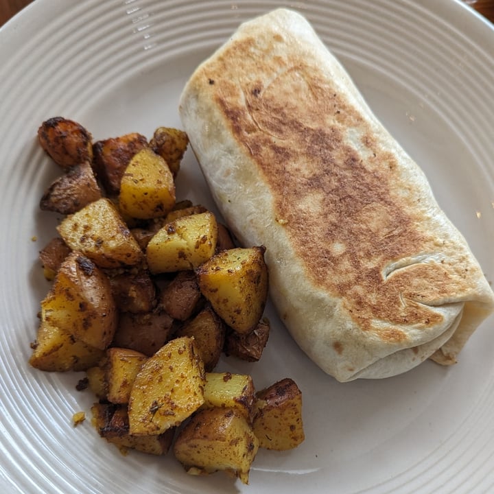 photo of Two Dollar Radio Headquarters Vegan Meat-Lovers Breakfast Burrito shared by @kristig on  18 Apr 2024 - review