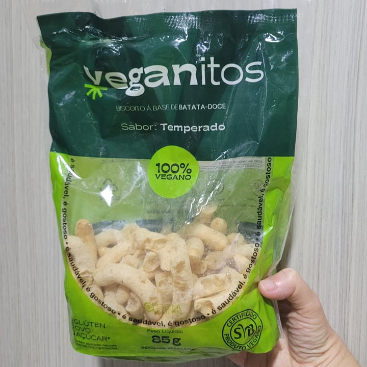 photo of Veganitos biscoito à base de batata doce sabor temperado shared by @dricamoniz on  02 Jan 2024 - review