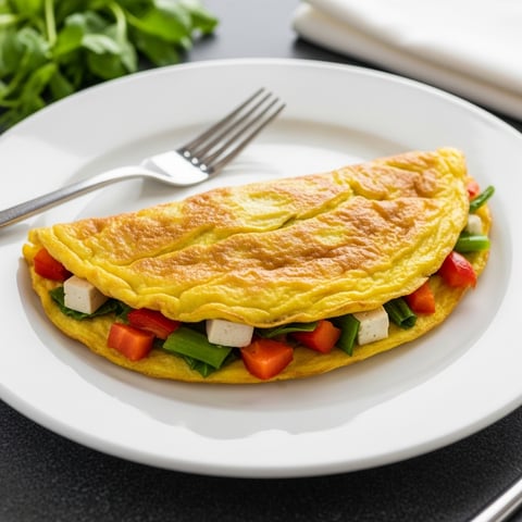 Easy & Fluffy High-Protein Vegan Tofu Omelette: A Quick Egg-Free Breakfast Solution