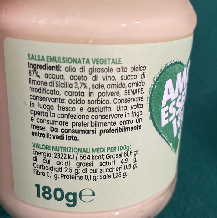 photo of Amo Essere Veg Maionese senza uova shared by @barbargo on  17 Nov 2023 - review