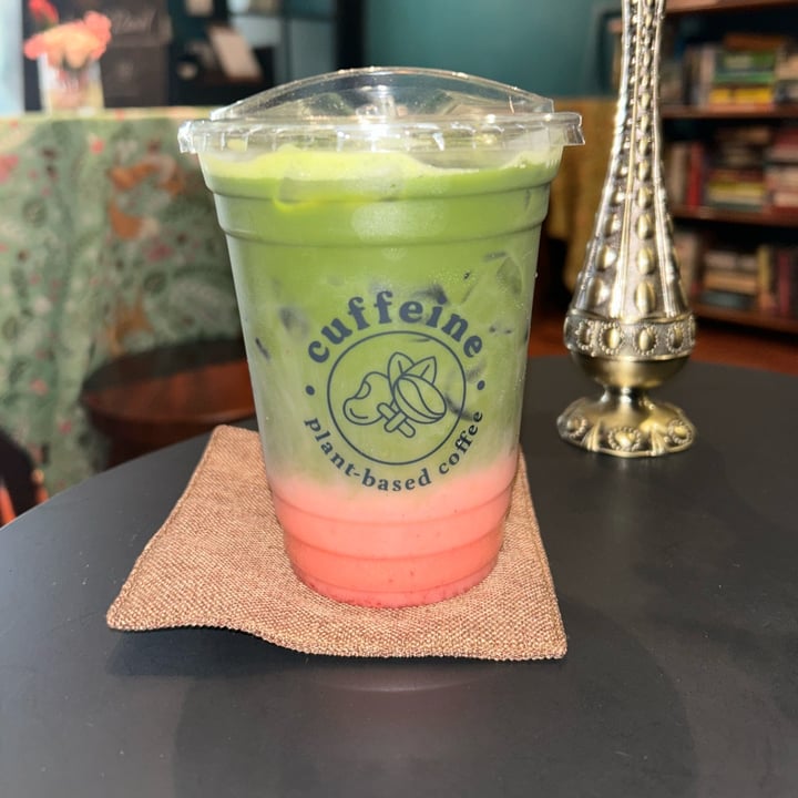 photo of Cuffeine: Plant-based Coffee Oat-Milk Matcha Strawberry shared by @tiascaz on  02 May 2024 - review
