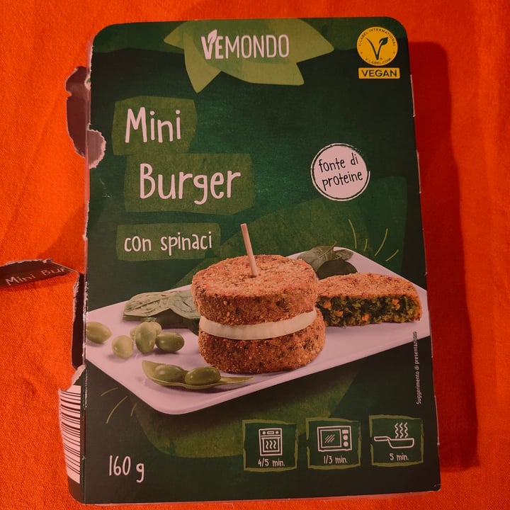photo of Vemondo Mini burger con spinaci shared by @gilazza on  31 Jan 2024 - review