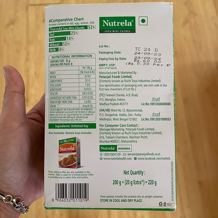 photo of Nutrela Soya Mini Chunks shared by @paologemma on  08 Apr 2024 - review