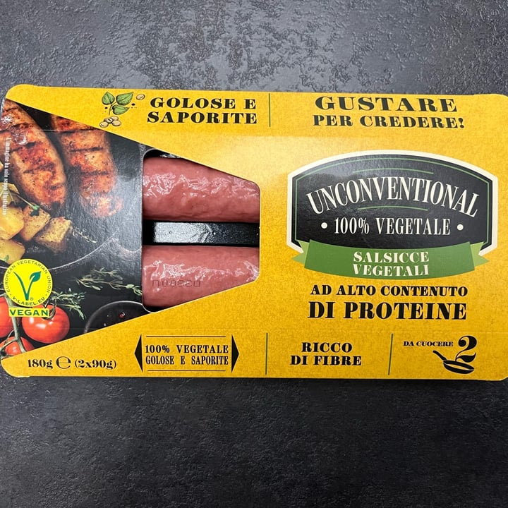 photo of Unconventional Salsicce Vegetali - Sausages shared by @veganenrose on  30 Nov 2023 - review
