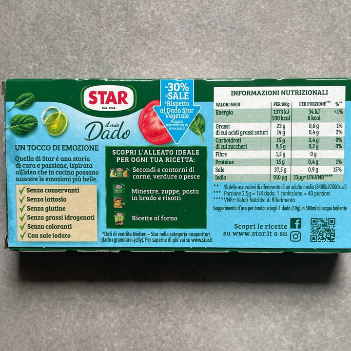 photo of Star Dado vegetale -30% di sale shared by @elle10 on  15 Apr 2024 - review