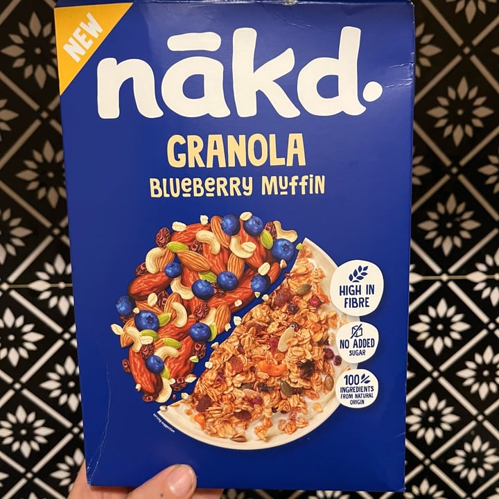 photo of Nākd. granola blueberry muffin shared by @marruiz on  24 Mar 2024 - review