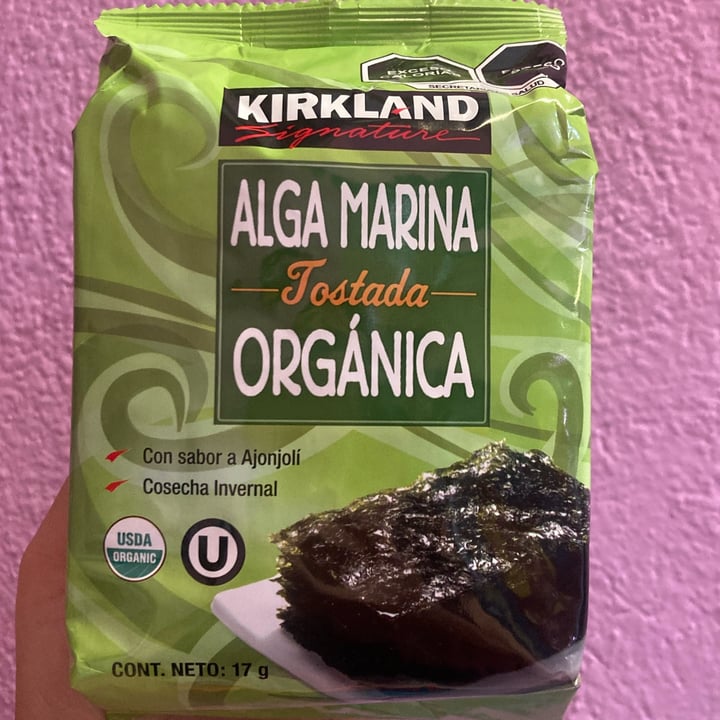 photo of Kirkland Signature alga marina tostada organica shared by @burritosabaneroooo on  26 Mar 2024 - review