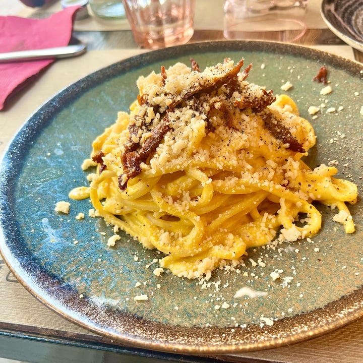photo of Rifugio Romano Carbonara vegana shared by @seitanista on  07 Sep 2024 - review