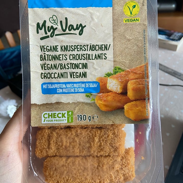 photo of My Vay (ALDI) Bastoncini Croccanti Vegani shared by @gio24601 on  01 Sep 2025 - review