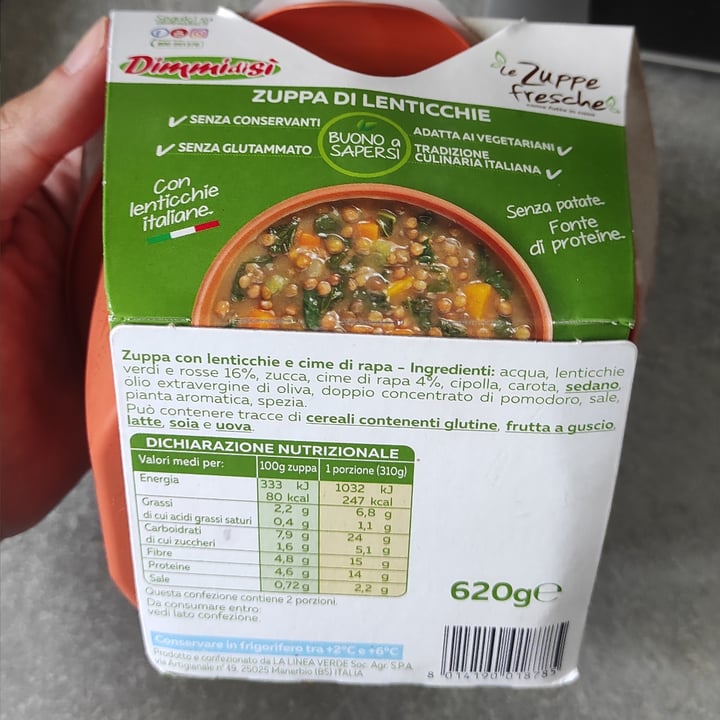 photo of Dimmidisi Le zuppe fresche - Zuppa Di Lenticchie shared by @rosli on  03 Jul 2024 - review