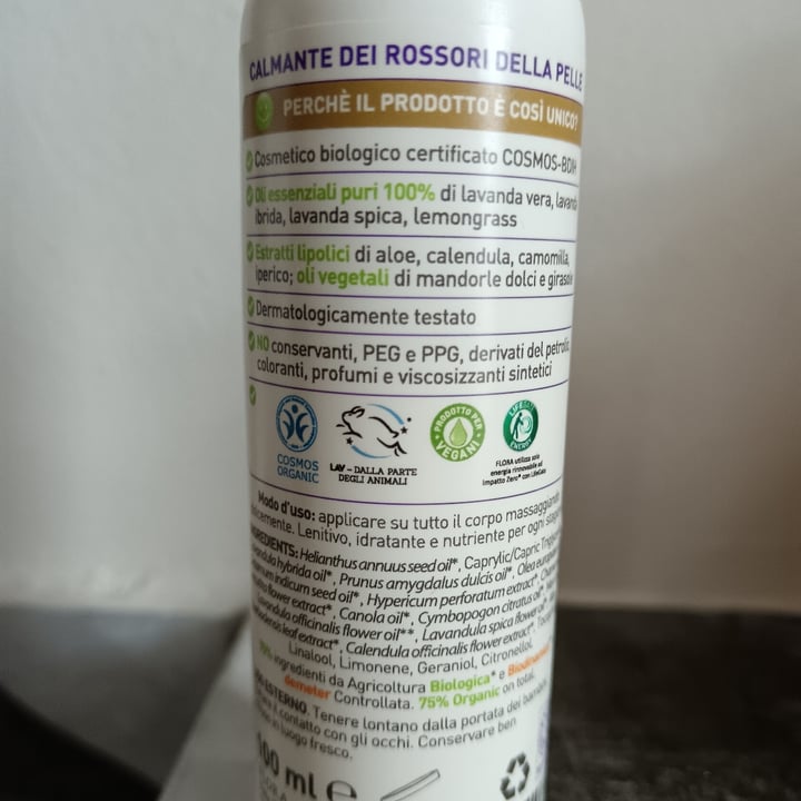 photo of Flora olio spray dopo sole shared by @nospecismo on  25 Aug 2024 - review