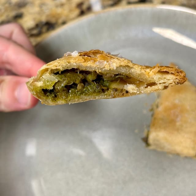 Photo of the dish “Mushroom & Shishito Pepper Handpie”