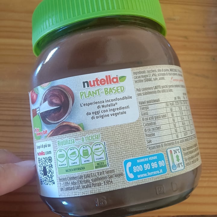 photo of Ferrero nutella Plant Based shared by @artemisianera on  09 Sep 2024 - review