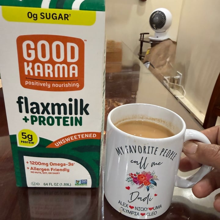 photo of Good Karma flax milk + protein unsweetened shared by @manjugarg on  07 Oct 2025 - review