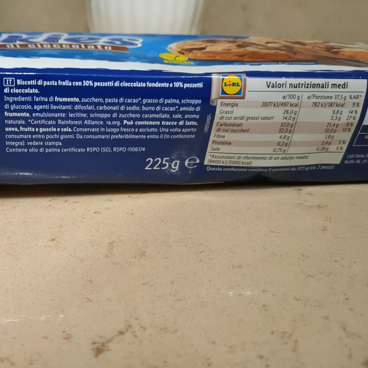 photo of Sondey cookies con pezzetti Di Cioccolato shared by @ghess on  01 Feb 2025 - review