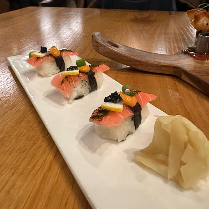 photo of Beyond Sushi (W 37th Street) tuna sushi pieces shared by @veganstamps on  03 Jan 2025 - review