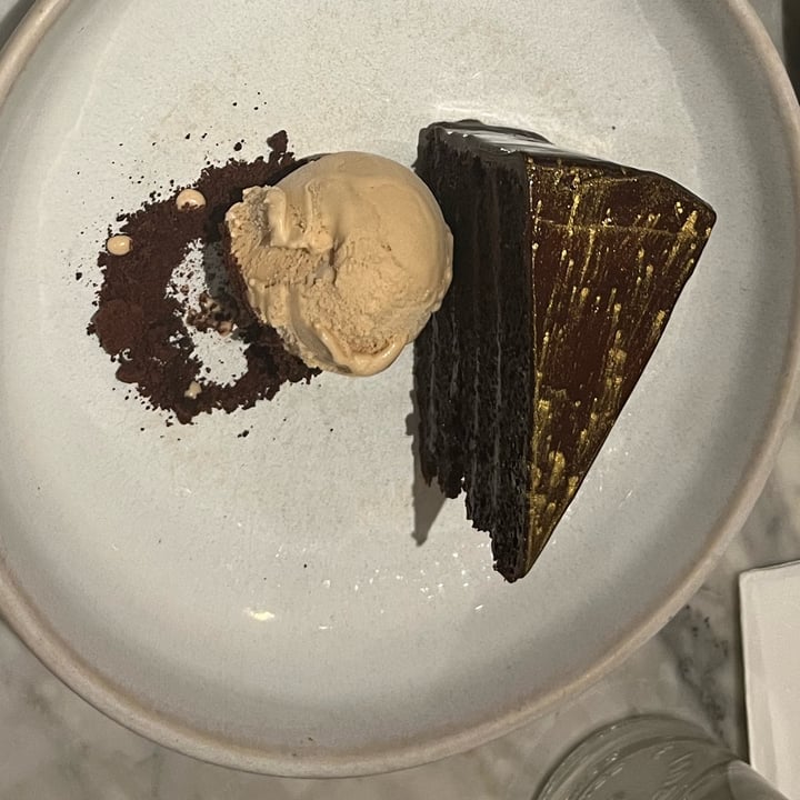 photo of Mildreds Covent Garden Five Layer Chocolate Cake With Malted Balls And Salted Caramel Ice Cream shared by @ewhiting10 on  01 Sep 2023 - review