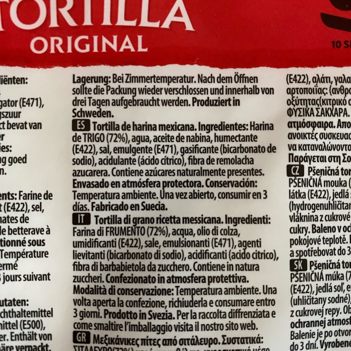 photo of Santa Maria Tortilla Tortilla shared by @rebevegana on  06 Aug 2024 - review