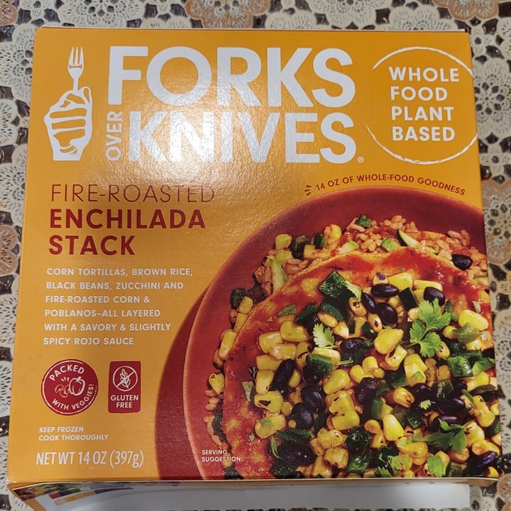 photo of Forks Over Knives Forks Over Knives Fire Roasted Enchilada Stack shared by @socalvegan on  07 May 2024 - review