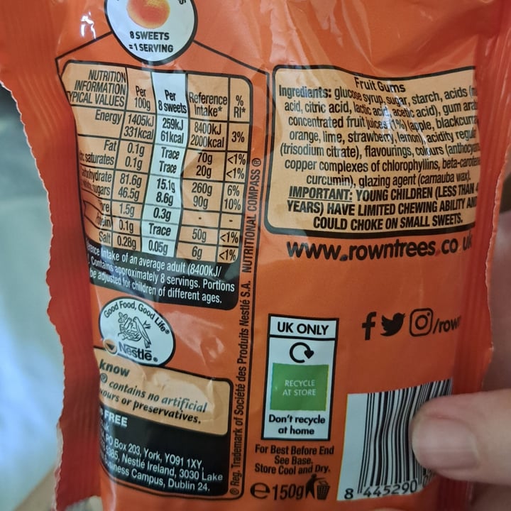 photo of Rowntree's Fruit gums shared by @tazzl16 on  30 Dec 2024 - review