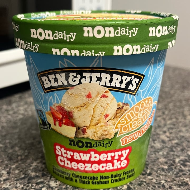 photo of Ben & Jerry's Non Dairy Strawberry Cheezecake shared by @emmamolteni on  30 Sep 2025 - review
