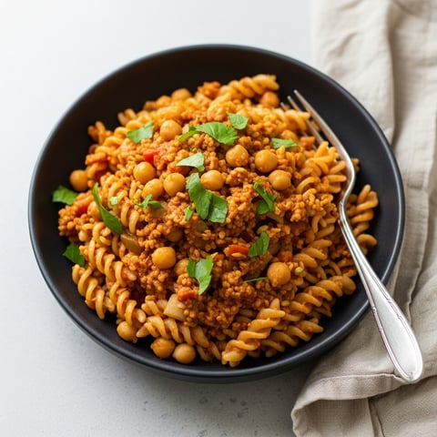Quick & Wholesome: High-Protein Vegan Chickpea Pasta (Gluten-Free 'Hamburger Helper' Style)